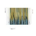 Abstract wall mural with green and blue vertical lines · Khroma Serica DGRIC1041-1043