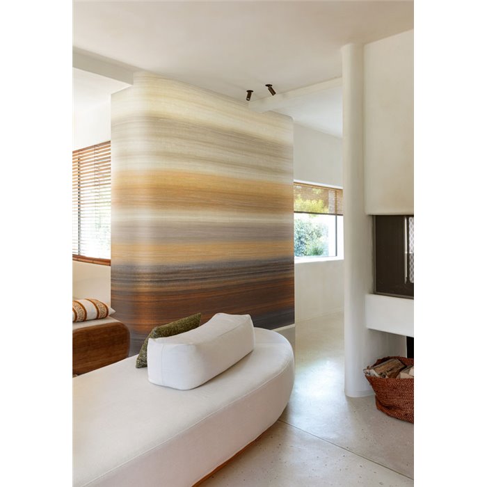Warm horizontal abstract wall mural · Khroma Serica DGRIC201