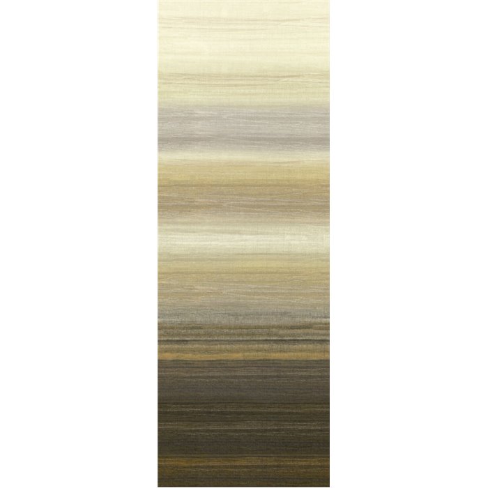 Abstract earth-toned horizontal stripe wall mural · Khroma Serica DGRIC203