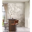 Mural de pared paisaje botánico con palmeras suaves · Khroma Tessura DGTES1021-1024