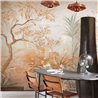 Exotic garden wall mural with palms and tree · Khroma Tessura DGTES1031-1034