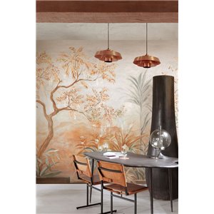 Exotic garden wall mural with palms and tree 2