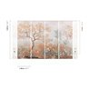 Exotic garden wall mural with palms and tree · Khroma Tessura DGTES1031-1034