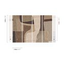 Mural panoramique abstrait en patchwork textile · Khroma Tessura DGTES2011-2014