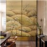 Golden hills cherry blossom wall mural · Khroma Traces DGTRA5021-5023