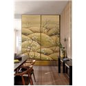 Golden hills cherry blossom wall mural · Khroma Traces DGTRA5021-5023