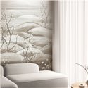 Soft cherry blossom hills wall mural · Khroma Traces DGTRA5031-5033
