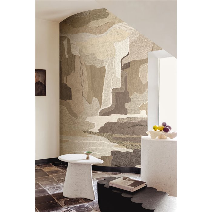 Wandbild mit abstrakter Landschaft in Erdtönen · Khroma Tessura DGTES3011-3014