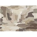 Earth-toned abstract landscape wall mural · Khroma Tessura DGTES3011-3014