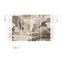 Wandbild mit abstrakter Landschaft in Erdtönen · Khroma Tessura DGTES3011-3014