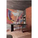 Mural panoramique paysage abstrait esprit tapisserie · Khroma Tessura DGTES3041-3044