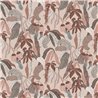 Papel pintado de jungla tropical en tonos cálidos