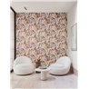 Papel pintado de jungla tropical en tonos cálidos · Khroma Romance ROM004
