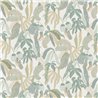 Pastel Toned Tropical Leaf Wallpaper