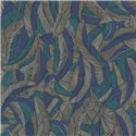 Papier peint à feuilles multicolores stylisées · Khroma Romance ROM203