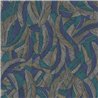 Papier peint à feuilles multicolores stylisées · Khroma Romance ROM203