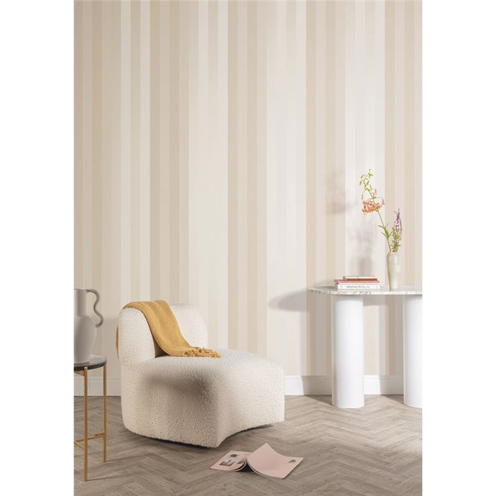 Papier peint rayé en tons chauds · Khroma Romance ROM501