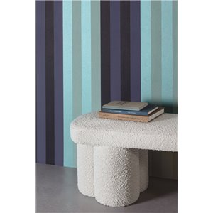 Papier peint rayures verticales tons bleus et verts 2