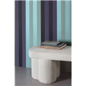 Papel pintado rayas verticales tonos azules y verdes · Khroma Romance ROM503