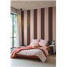 Vertical striped wallpaper in cinnamon and dark tones · Khroma Romance ROM504