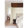 Papel pintado floral campestre en tonos verdes y amarillos · Khroma Amazone ZON103