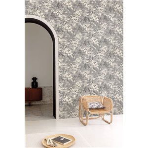 Papier peint de jungle avec léopards monochromes haut de... 2