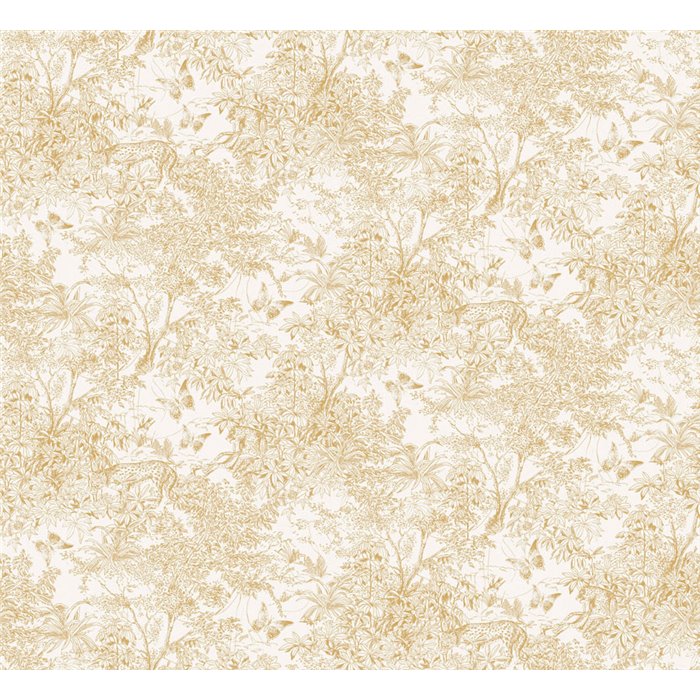 Papel pintado jungla dorada exótica · Khroma Amazone ZON203