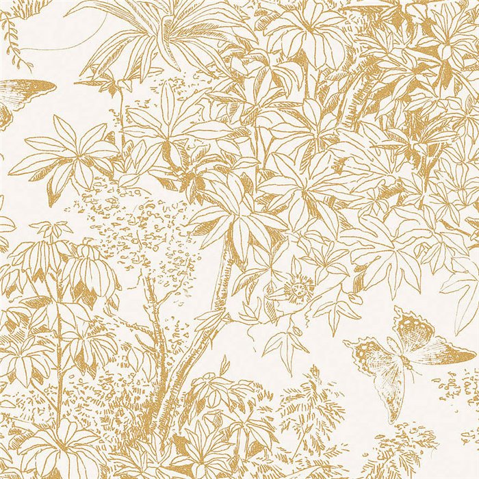 Papel pintado jungla dorada exótica · Khroma Amazone ZON203