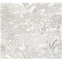 Papel pintado con estampado de bosque exótico en tonos neutros · Khroma Amazone ZON502