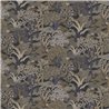 Tropical bronze wallpaper with intricate trees
