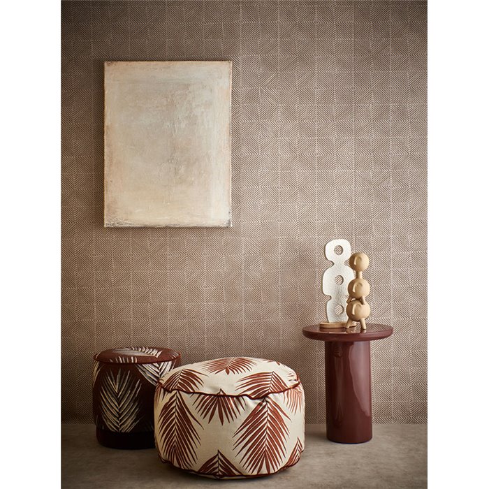 Papier peint à motifs géométriques taupe beige · Khroma The Texture Book EAR303