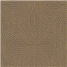 Papier peint cercles concentriques contemporains ocre jaune