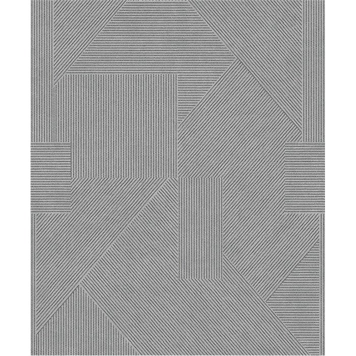 Papier peint géométrique gris contemporain · Khroma The Texture Book PRI403