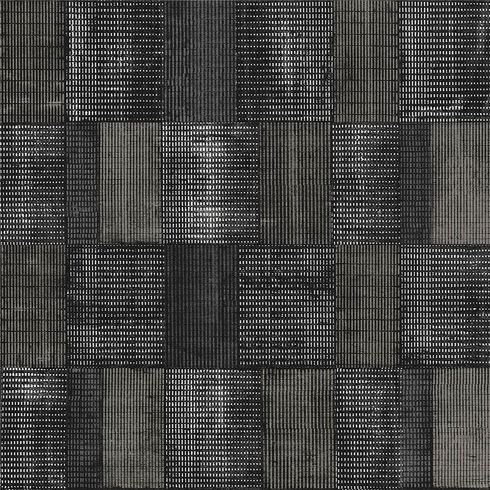 Geometrische Mosaik-Tapete Grau und Schwarz · Khroma The Texture Book SUM301