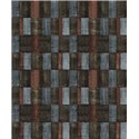 Papier peint géométrique contemporain marron et gris · Khroma The Texture Book SUM304