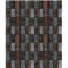 Papier peint géométrique contemporain marron et gris · Khroma The Texture Book SUM304