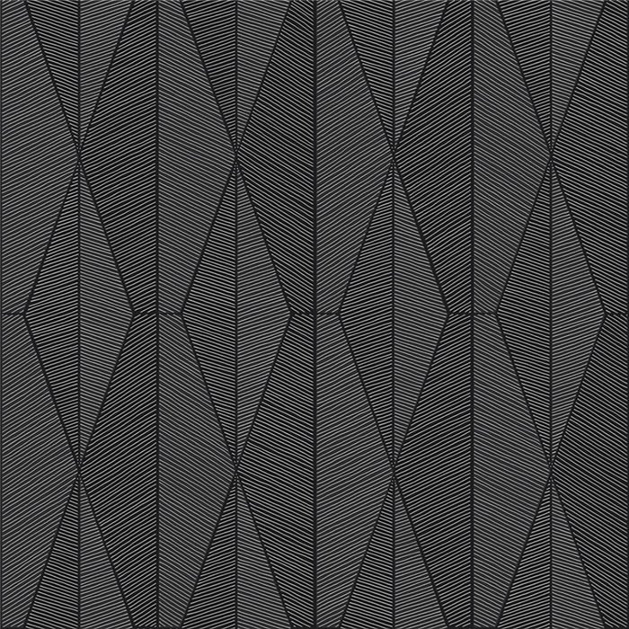 Papier peint géométrique gris foncé et noir · Khroma The Texture Book YSA303