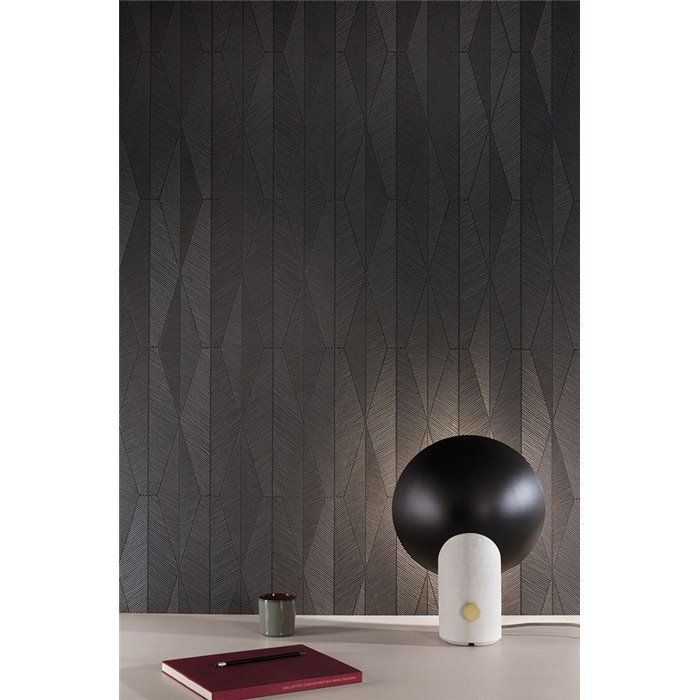 Papier peint géométrique gris foncé et noir · Khroma The Texture Book YSA303
