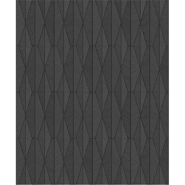 Papier peint géométrique gris foncé et noir · Khroma The Texture Book YSA303