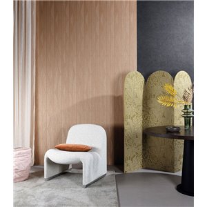 Papier peint géométrique contemporain beige et marron 2