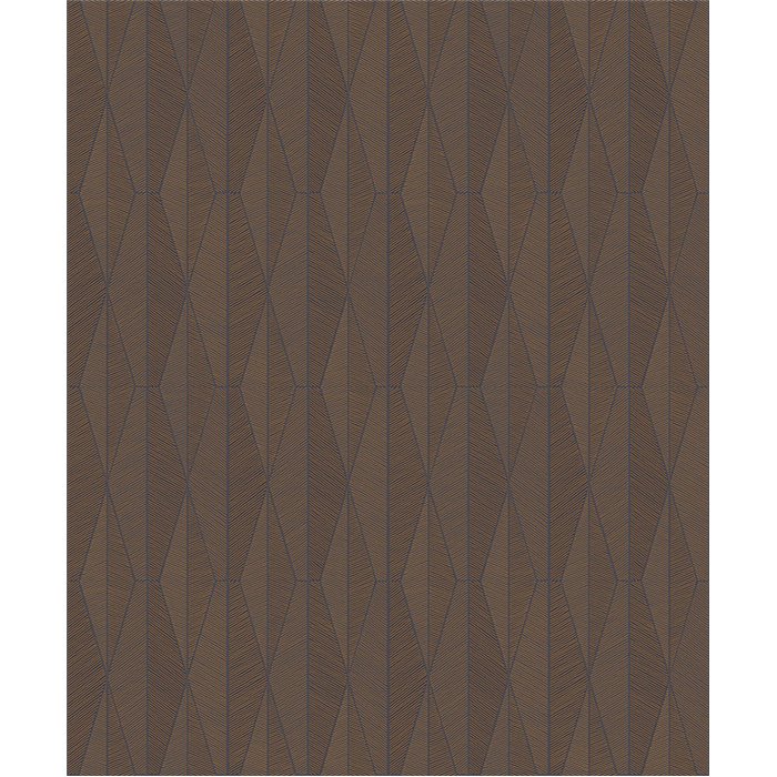 Geometric contemporary wallpaper in brown and blue · Khroma The Texture Book YSA306