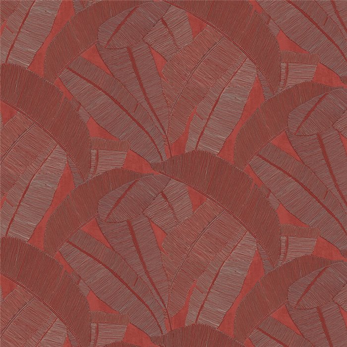 Papel pintado de hojas de plátano rojo · Khroma Serica RIC205