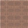 Geometrische Tapete im modernen Ethno-Stil in Terrakotta und Dunkelbraun