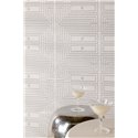 Papel pintado étnico geométrico blanco crema y gris · Khroma Serica RIC302