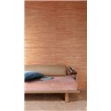 Papel pintado de cáñamo tejido terracota y beige · Khroma Serica RIC403