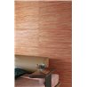 Tapete aus gewebtem Hanf in Terrakotta und Beige · Khroma Serica RIC403