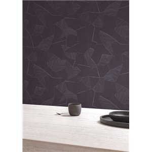 Papel pintado geométrico abstracto negro 2