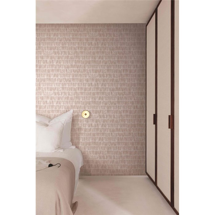Papel pintado efecto ladrillo rosa empolvado · Khroma Erosion ERO304