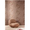 Papier peint floral tropical brun rosé · Khroma Ray RAY201