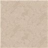 Papel pintado floral tropical beige de dibujo lineal